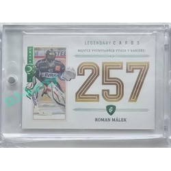2023 Legendary Cards REKORDY ČESKÉ EXTRALIGY #ZC-WC2  Roman Málek Základní Část Expo Praha Emerald 1/1
