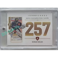 2023 Legendary Cards REKORDY ČESKÉ EXTRALIGY #ZC-WC2  Roman Málek Základní Část Expo Praha Gold 1/1