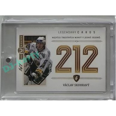2023 Legendary Cards REKORDY ČESKÉ EXTRALIGY #ZC-PM1 Václav Skuhravý Základní Část Expo Praha Gold 1/1