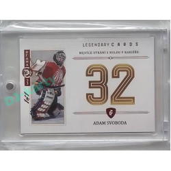 2023 Legendary Cards REKORDY ČESKÉ EXTRALIGY #ZC-MS07 Adam Svoboda Základní Část Expo Praha Red 1/1