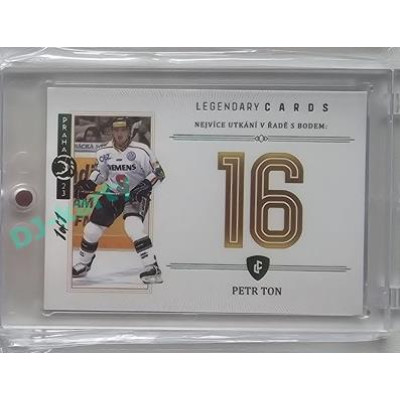 2023 Legendary Cards REKORDY ČESKÉ EXTRALIGY #ZC-PR7 Petr Ton Základní Část Expo Praha Emerald 1/1