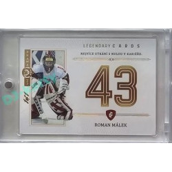 2023 Legendary Cards REKORDY ČESKÉ EXTRALIGY #ZC-MS02 Roman Málek Základní Část Expo Praha Gold 1/1