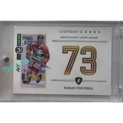 2023 Legendary Cards REKORDY ČESKÉ EXTRALIGY #ZC-PS5 Roman Červenka Základní Část Expo Praha Emerald 1/1