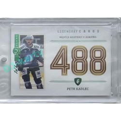 2023 Legendary Cards REKORDY ČESKÉ EXTRALIGY #ZC-AC2 Petr Kadlec Základní Část Expo Praha Emerald 1/1
