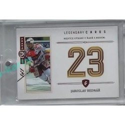 2023 Legendary Cards REKORDY ČESKÉ EXTRALIGY #ZC-PR2 Jaroslav Bednář Základní Část Expo Praha Red 1/1