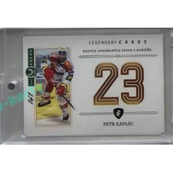 2023 Legendary Cards REKORDY ČESKÉ EXTRALIGY #ZC-S03 Petr Kadlec Základní Část Expo Praha Emerald 1/1