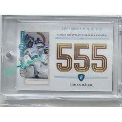 2023 Legendary Cards REKORDY ČESKÉ EXTRALIGY #ZC-MG2 Roman Málek Základní Část Expo Praha Turquoise 1/1