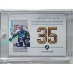 2023 Legendary Cards REKORDY ČESKÉ EXTRALIGY #ZC-GS6 Milan Gulaš Základní Část Expo Praha Turquoise 1/1