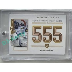 2023 Legendary Cards REKORDY ČESKÉ EXTRALIGY #ZC-MG2 Roman Málek Základní Část Expo Praha Gold 1/1