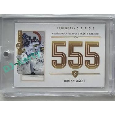 2023 Legendary Cards REKORDY ČESKÉ EXTRALIGY #ZC-MG2 Roman Málek Základní Část Expo Praha Gold 1/1