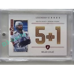 2023 Legendary Cards REKORDY ČESKÉ EXTRALIGY #ZC-GP4 Milan Gulaš Základní Část Expo Praha Red 1/1