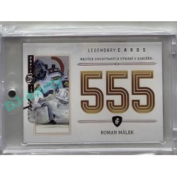 2023 Legendary Cards REKORDY ČESKÉ EXTRALIGY #ZC-MG2 Roman Málek Základní Část Expo Praha Red 1/1