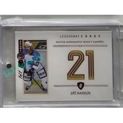 2023 Legendary Cards REKORDY ČESKÉ EXTRALIGY #ZC-S09 Jiří Hanzlík Základní Část Expo Praha Red 1/1