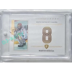 2023 Legendary Cards REKORDY ČESKÉ EXTRALIGY #ZC-MH5 Martin Růžička Základní Část Expo Praha Gold 1/1