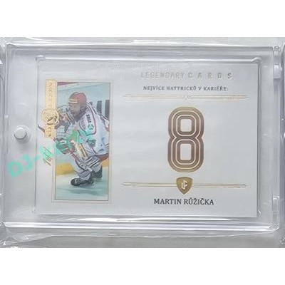 2023 Legendary Cards REKORDY ČESKÉ EXTRALIGY #ZC-MH5 Martin Růžička Základní Část Expo Praha Gold 1/1