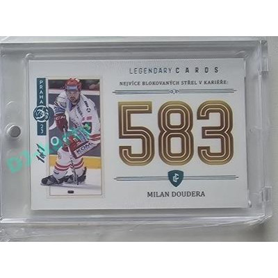 2023 Legendary Cards REKORDY ČESKÉ EXTRALIGY #ZC-MB3 Milan Doudera Základní Část Expo Praha Turquoise 1/1