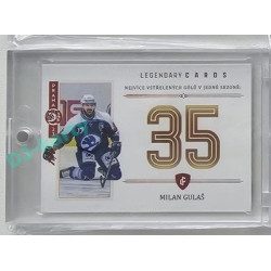 2023 Legendary Cards REKORDY ČESKÉ EXTRALIGY #ZC-GS6 Milan Gulaš Základní Část Expo Praha Red 1/1