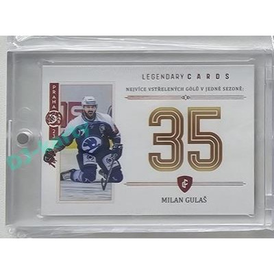 2023 Legendary Cards REKORDY ČESKÉ EXTRALIGY #ZC-GS6 Milan Gulaš Základní Část Expo Praha Red 1/1