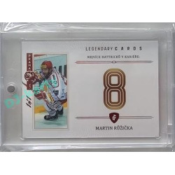 2023 Legendary Cards REKORDY ČESKÉ EXTRALIGY #ZC-MH5 Martin Růžička Základní Část Expo Praha Red 1/1