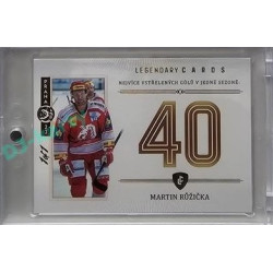 2023 Legendary Cards REKORDY ČESKÉ EXTRALIGY #ZC-GS1 Martin Růžička Základní Část Expo Praha Gold 1/1
