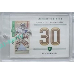 2023 Legendary Cards REKORDY ČESKÉ EXTRALIGY #ZC-MS10 Radovan Biegl Základní Část Expo Praha Emerald 1/1
