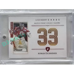 2023 Legendary Cards REKORDY ČESKÉ EXTRALIGY #ZC-MS06 Roman Čechmánek Základní Část Expo Praha Red 1/1