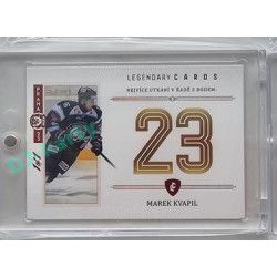 2023 Legendary Cards REKORDY ČESKÉ EXTRALIGY #ZC-PR3 Marek Kvapil Základní Část Expo Praha Red 1/1