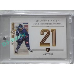 2023 Legendary Cards REKORDY ČESKÉ EXTRALIGY #ZC-S12 Jan Výtisk Základní Část Expo Praha Gold 1/1