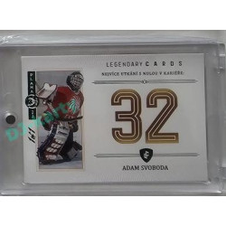2023 Legendary Cards REKORDY ČESKÉ EXTRALIGY #ZC-MS07 Adam Svoboda Základní Část Expo Praha Emerald 1/1