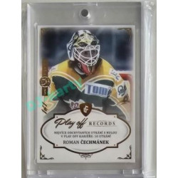 2023 Legendary Cards REKORDY ČESKÉ EXTRALIGY #PS-03 Roman Čechmánek Play Off Expo Praha Gold 1/1