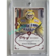 2023 Legendary Cards REKORDY ČESKÉ EXTRALIGY #PG-03 Roman Čechmánek Play Off Expo Praha Red 1/1