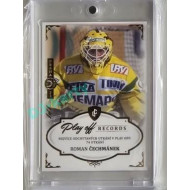 2023 Legendary Cards REKORDY ČESKÉ EXTRALIGY #PG-03 Roman Čechmánek Play Off Expo Praha Gold 1/1