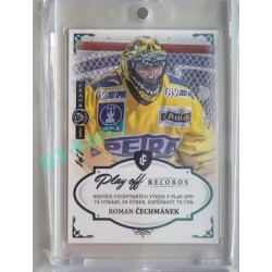 2023 Legendary Cards REKORDY ČESKÉ EXTRALIGY #PW-01 Roman Čechmánek Play Off Expo Praha Turquoise 1/1