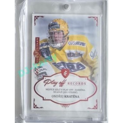 2023 Legendary Cards REKORDY ČESKÉ EXTRALIGY #PGC-01 Ondřej Kratěna Play Off Expo Praha Red 1/1