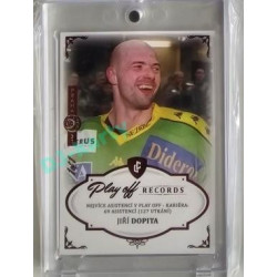 2023 Legendary Cards REKORDY ČESKÉ EXTRALIGY #PAC-05 Jiří Dopita Play Off Expo Praha Red 1/1