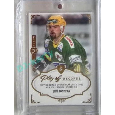 2023 Legendary Cards REKORDY ČESKÉ EXTRALIGY #MPP-04 Jiří Dopita Play Off Expo Praha Gold 1/1