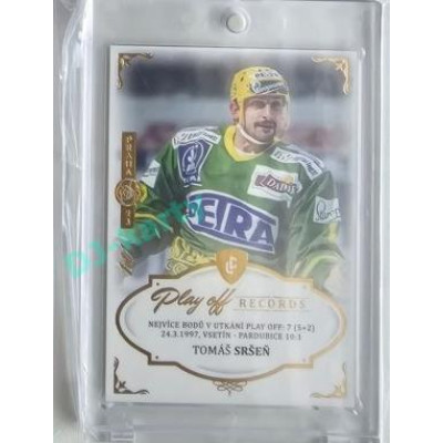 2023 Legendary Cards REKORDY ČESKÉ EXTRALIGY #MPP-01 Tomáš Sršeň Play Off Expo Praha Gold 1/1