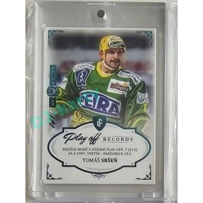 2023 Legendary Cards REKORDY ČESKÉ EXTRALIGY #MPP-01 Tomáš Sršeň Play Off Expo Praha Turquoise 1/1