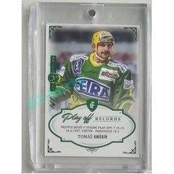 2023 Legendary Cards REKORDY ČESKÉ EXTRALIGY #MPP-01 Tomáš Sršeň Play Off Expo Praha Emerald 1/1