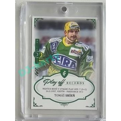 2023 Legendary Cards REKORDY ČESKÉ EXTRALIGY #MPP-01 Tomáš Sršeň Play Off Expo Praha Emerald 1/1