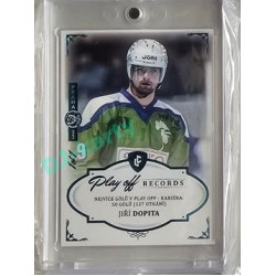 2023 Legendary Cards REKORDY ČESKÉ EXTRALIGY #PGC-05 Jiří Dopita Play Off Expo Praha Turquoise 1/1
