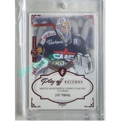 2023 Legendary Cards REKORDY ČESKÉ EXTRALIGY #PG-02 Jiří Trvaj Play Off Expo Praha Red 1/1