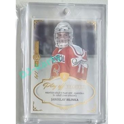 2023 Legendary Cards REKORDY ČESKÉ EXTRALIGY #PGC-04 Jaroslav Hlinka Play Off Expo Praha Gold 1/1