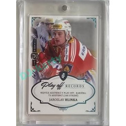 2023 Legendary Cards REKORDY ČESKÉ EXTRALIGY #PAC-04 Jaroslav Hlinka Play Off Expo Praha Turquoise 1/1