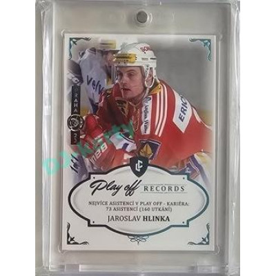 2023 Legendary Cards REKORDY ČESKÉ EXTRALIGY #PAC-04 Jaroslav Hlinka Play Off Expo Praha Turquoise 1/1
