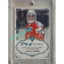 2023 Legendary Cards REKORDY ČESKÉ EXTRALIGY #PGC-04 Jaroslav Hlinka Play Off Expo Praha Turquoise 1/1