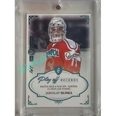 2023 Legendary Cards REKORDY ČESKÉ EXTRALIGY #PGC-04 Jaroslav Hlinka Play Off Expo Praha Turquoise 1/1