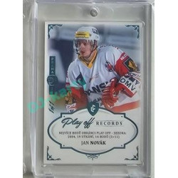 2023 Legendary Cards REKORDY ČESKÉ EXTRALIGY #PPD-05 Jan Novák Play Off Expo Praha Turquoise 1/1
