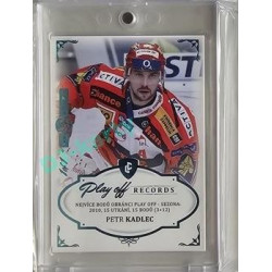 2023 Legendary Cards REKORDY ČESKÉ EXTRALIGY #PPD-01 Petr Kadlec Play Off Expo Praha Turquoise 1/1