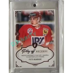 2023 Legendary Cards REKORDY ČESKÉ EXTRALIGY #PAC-01 Petr Kadlec Play Off Expo Praha Red 1/1